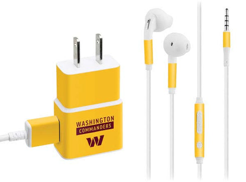 NFL Washington Commanders Yellow Phone Charger Skin
